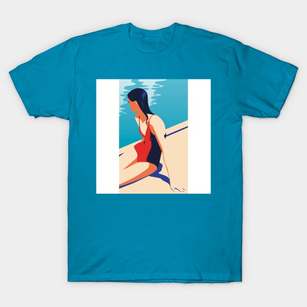 Swimming Time T-Shirt by Bahar's Illustrations